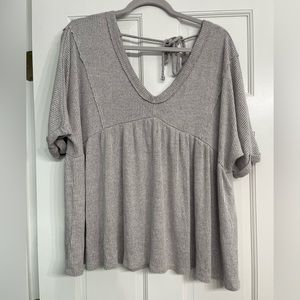 Pink Lily Oatmeal Top